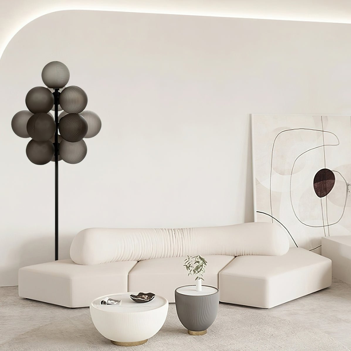 Nyrain Glass Artistic Floor Lamp - Letslighting