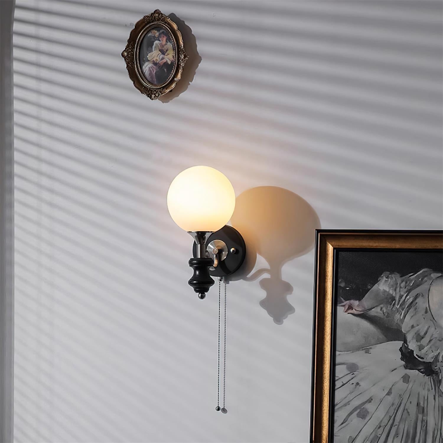 Duvin Frosted Glass Vintage Wall Lamp - Letslighting