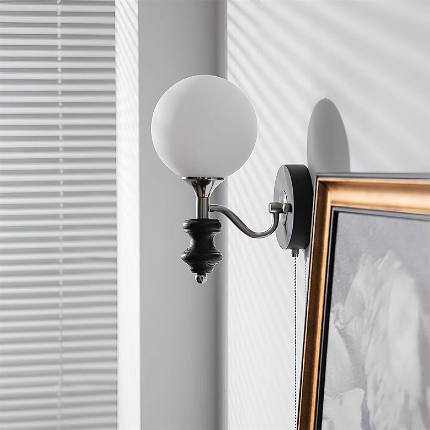 Duvin Frosted Glass Vintage Wall Lamp - Letslighting