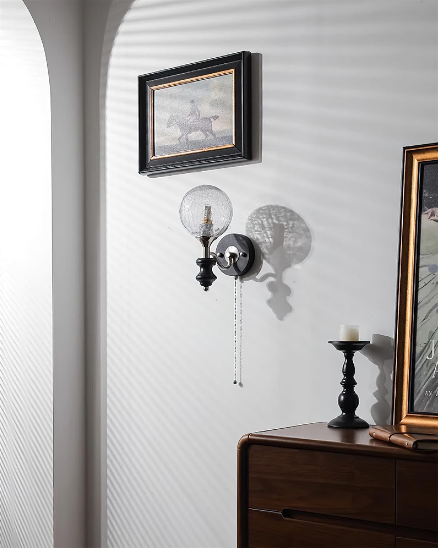 Duvin Frosted Glass Vintage Wall Lamp - Letslighting