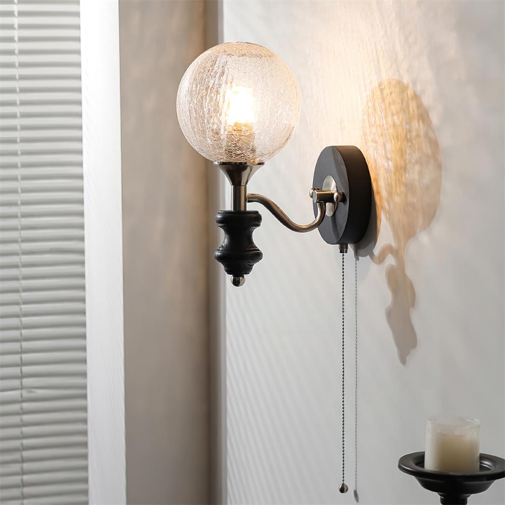 Duvin Frosted Glass Vintage Wall Lamp - Letslighting