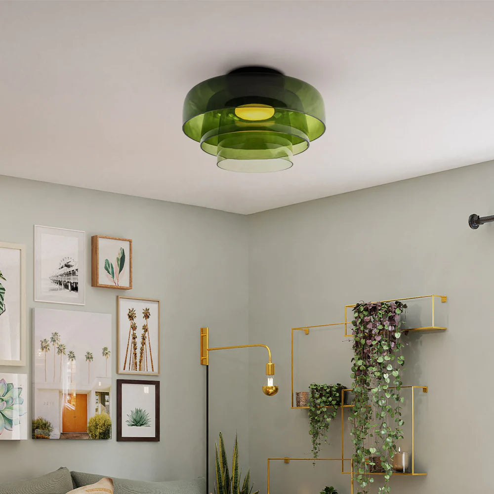 Valentina Modern Simple Creative Glass Flush Mount Ceiling Light - Letslighting