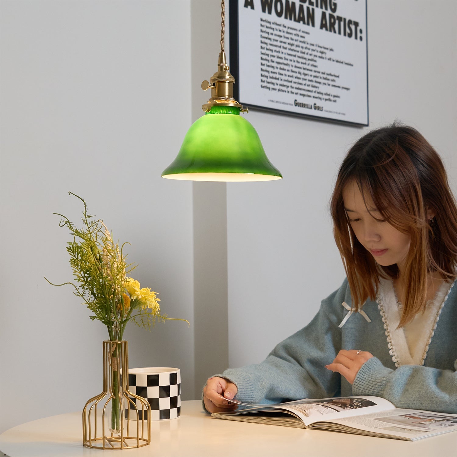 Velona Brass Retro Pendant Light - Letslighting