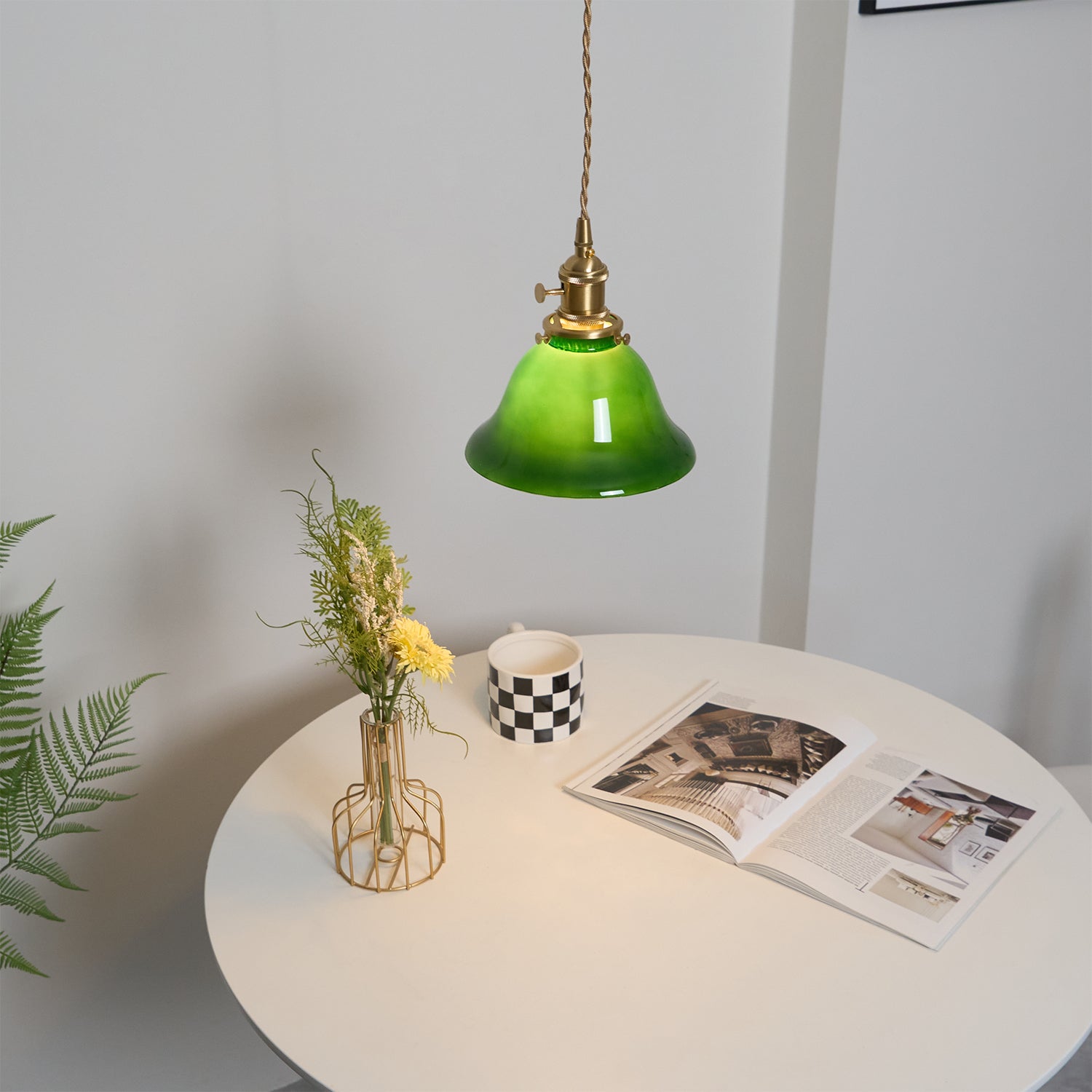Velona Brass Retro Pendant Light - Letslighting