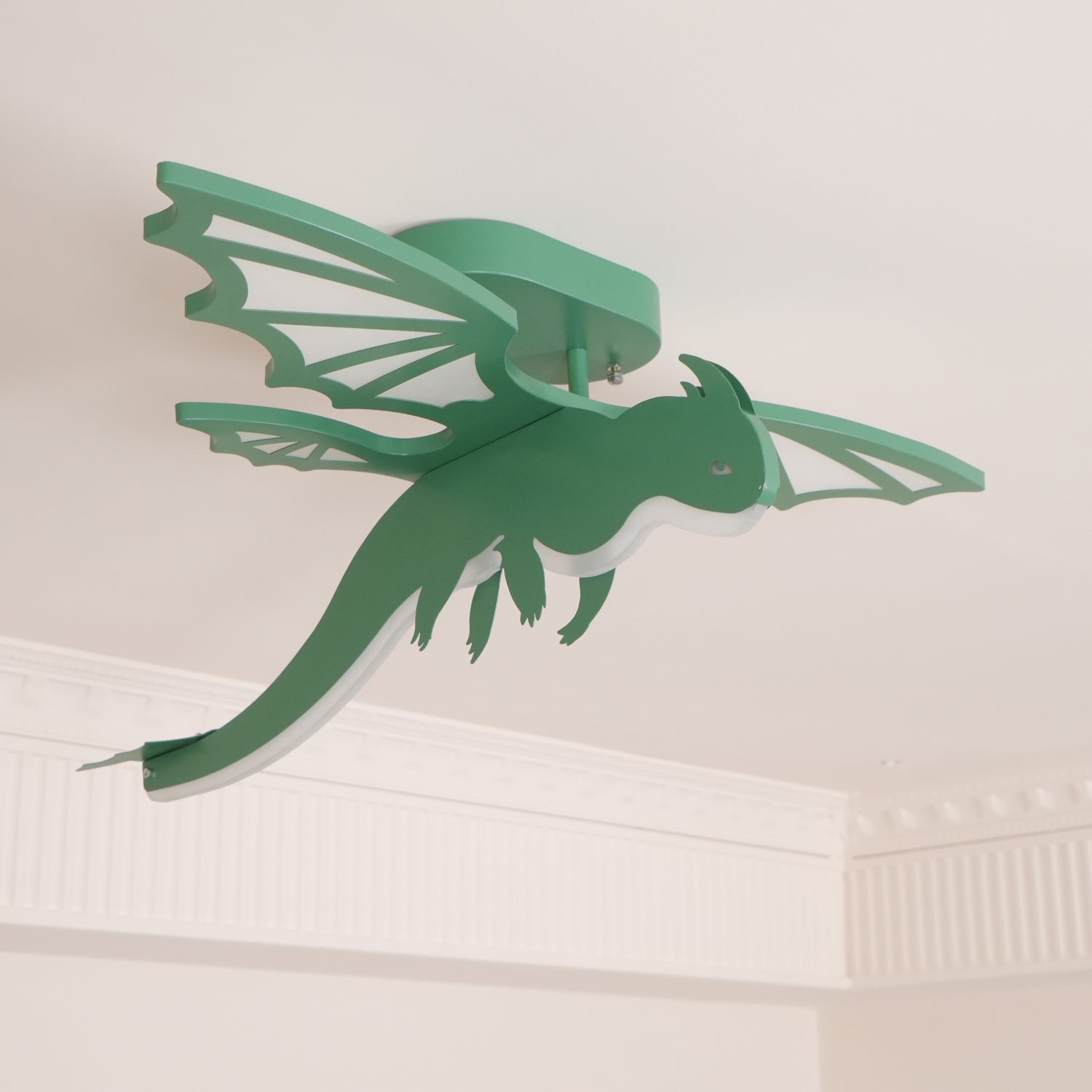 Lustra Ceiling Light Green Dinosaur LED - Letslighting