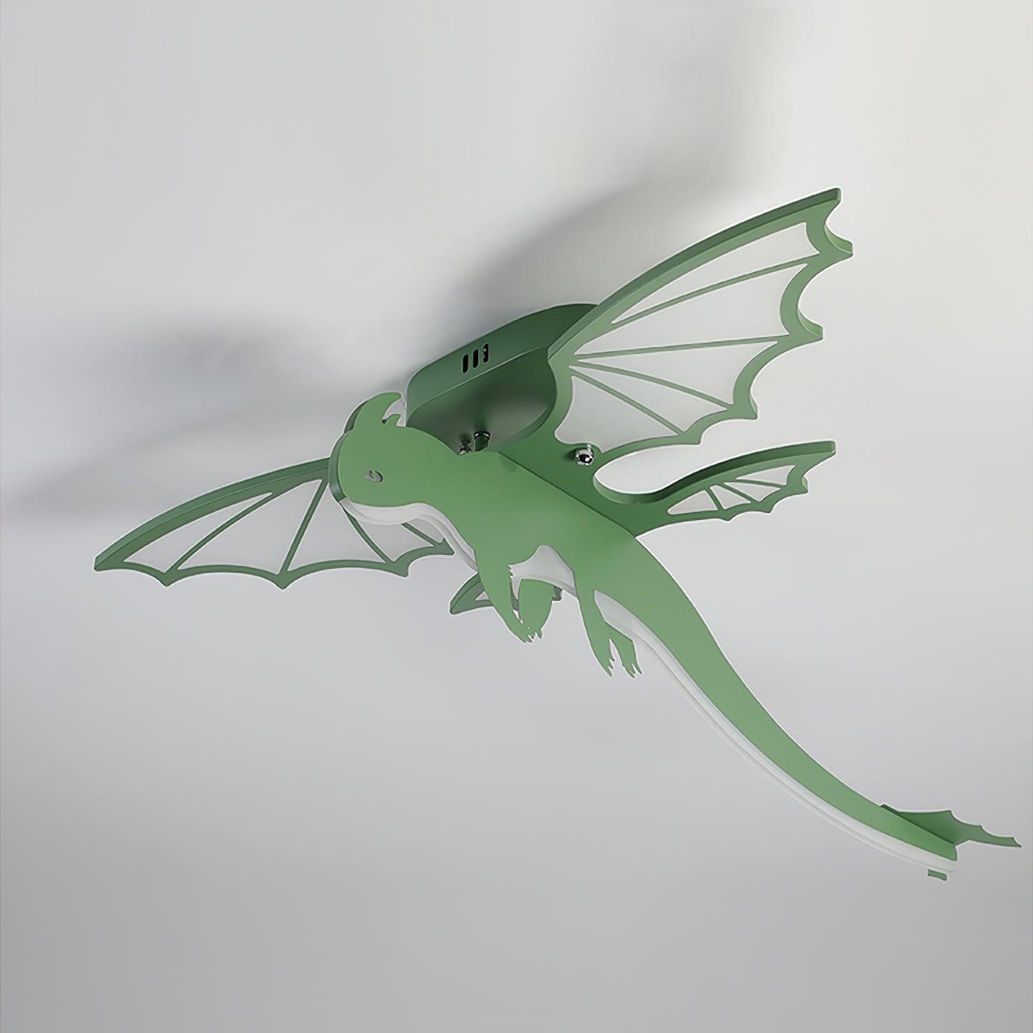 Lustra Ceiling Light Green Dinosaur LED - Letslighting