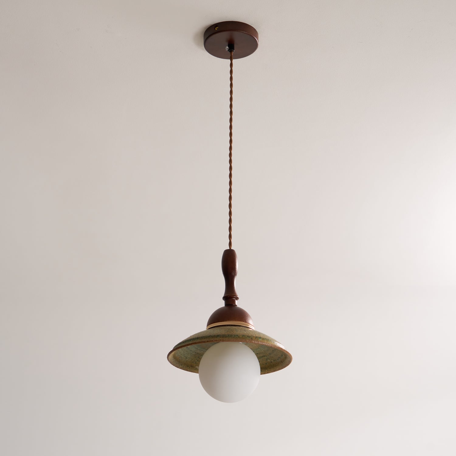 Ulsilia Nordic Art Wood Ceramics Pendant Lamp - Letslighting