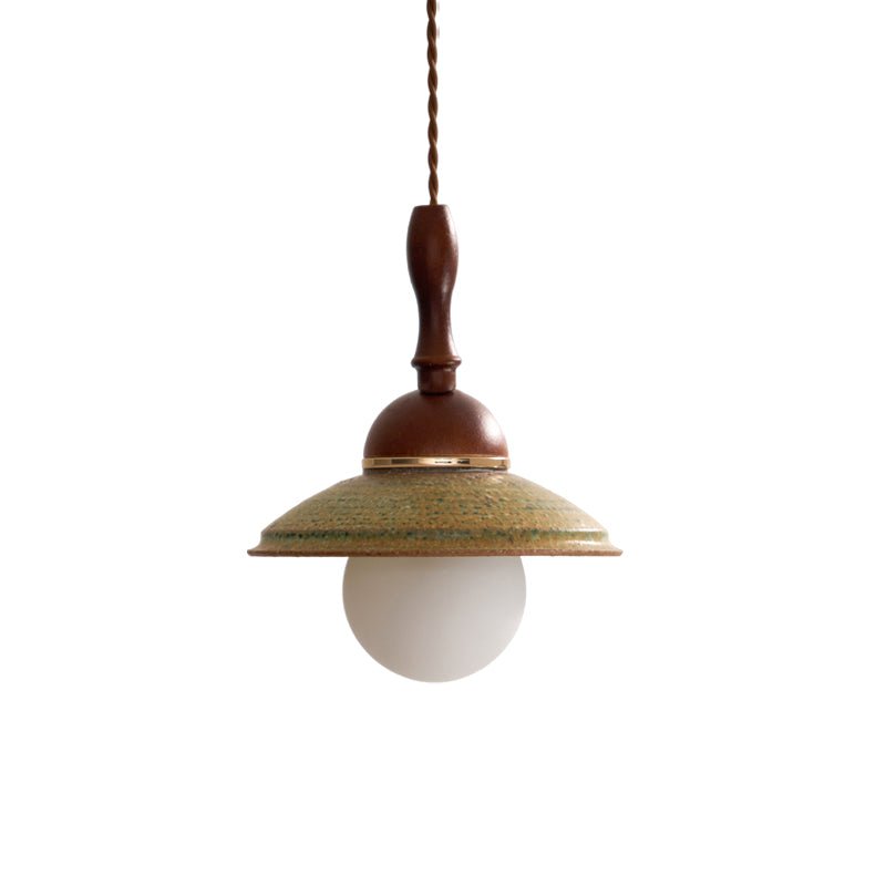 Ulsilia Nordic Art Wood Ceramics Pendant Lamp - Letslighting