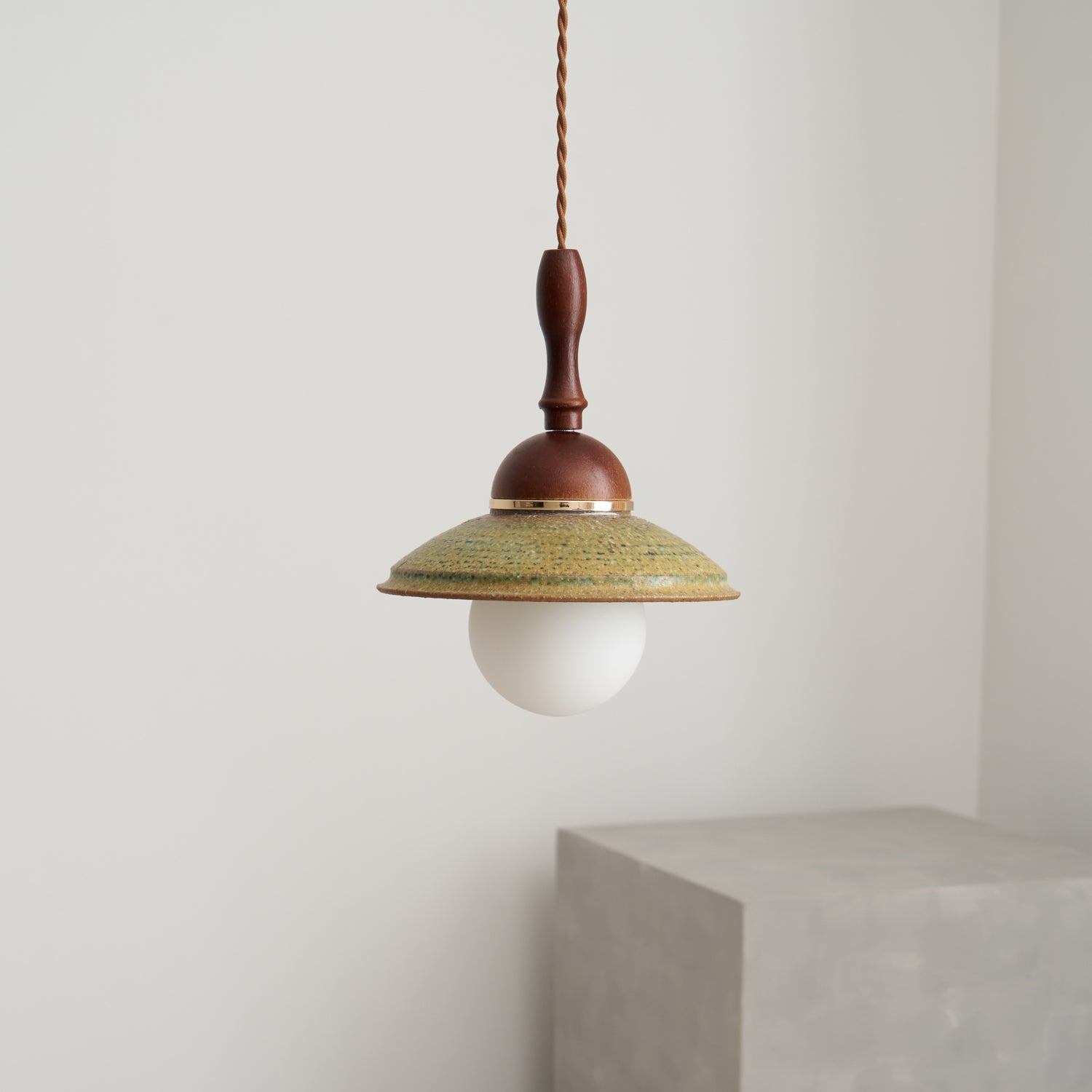 Ulsilia Nordic Art Wood Ceramics Pendant Lamp - Letslighting