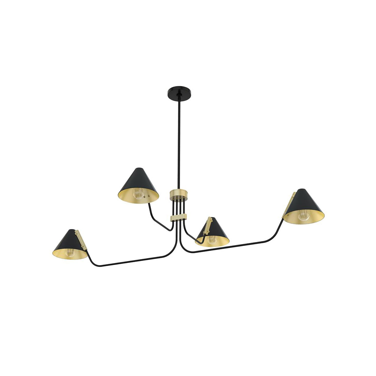 Cucarara Vintage Industrial Isle Black Chandelier - Letslighting