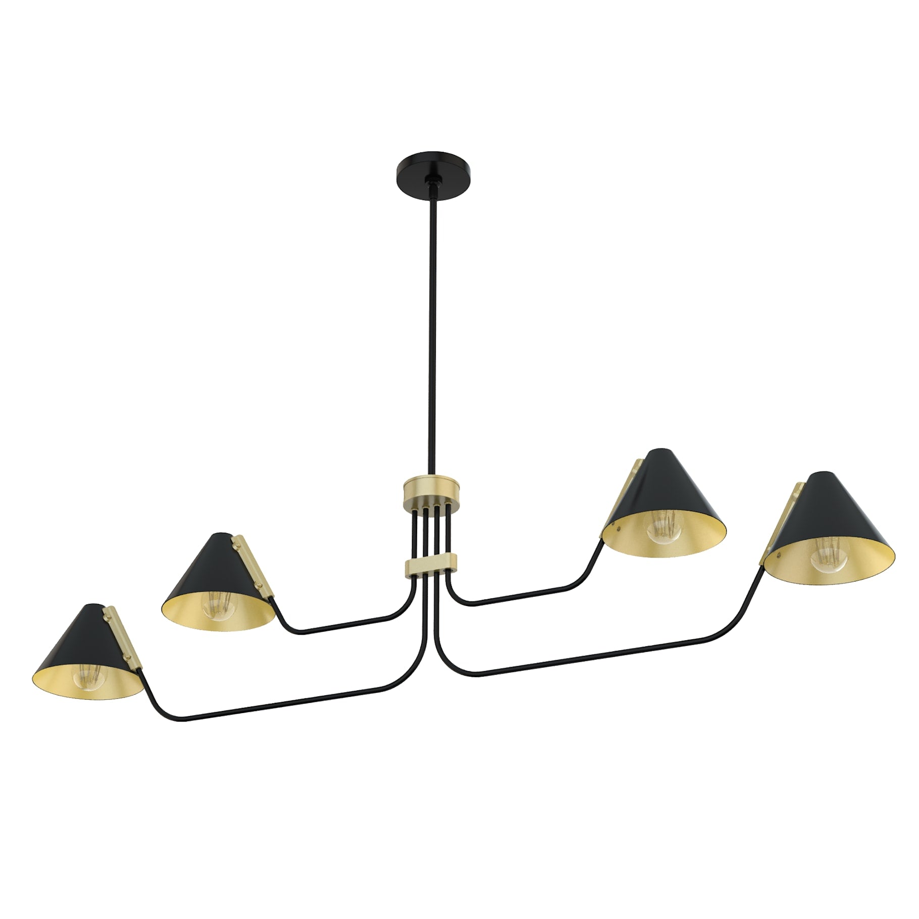 Cucarara Vintage Industrial Isle Black Chandelier - Letslighting