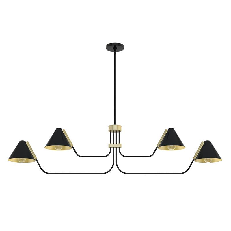 Cucarara Vintage Industrial Isle Black Chandelier - Letslighting