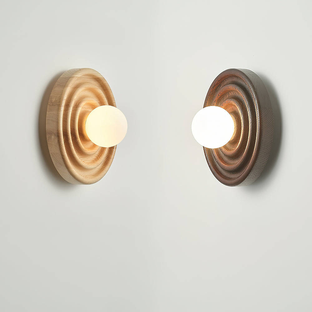 Ultalora Modern Minimalist Wood Glass Wall Lamp - Letslighting