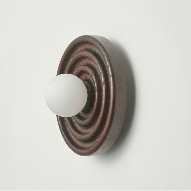 Ultalora Modern Minimalist Wood Glass Wall Lamp - Letslighting