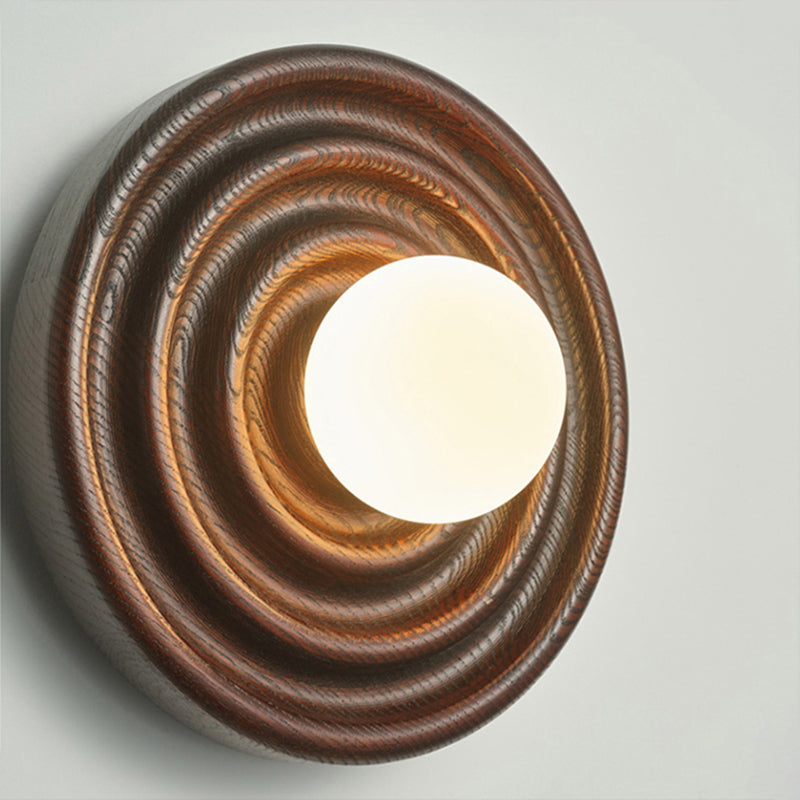 Ultalora Modern Minimalist Wood Glass Wall Lamp - Letslighting