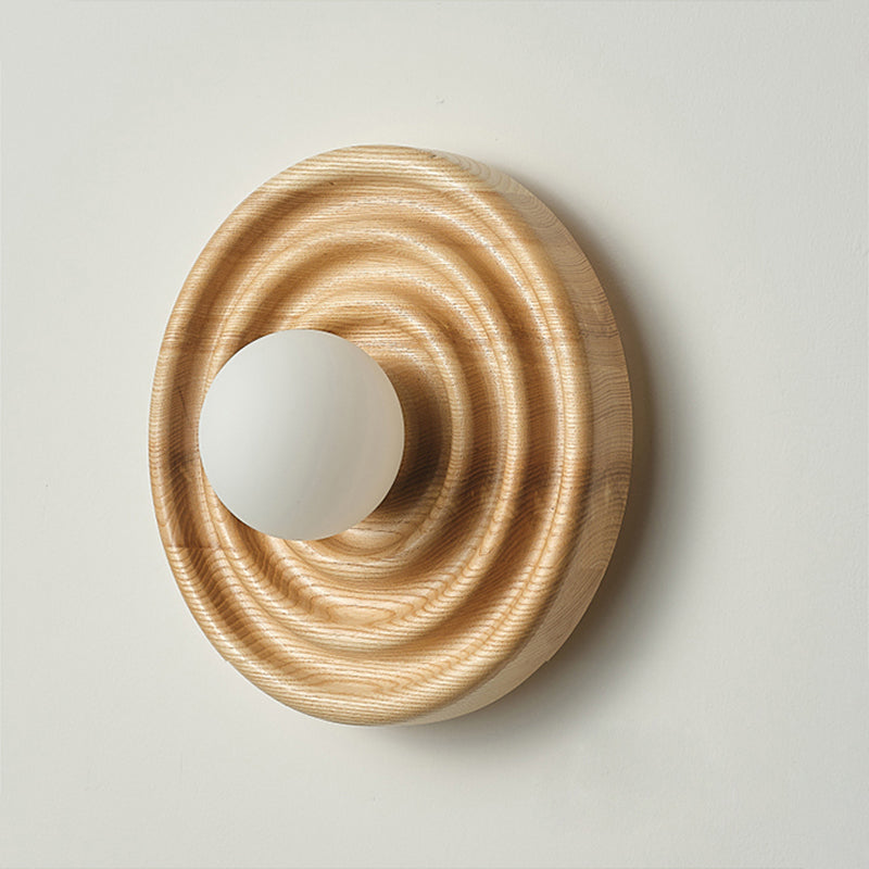 Ultalora Modern Minimalist Wood Glass Wall Lamp - Letslighting