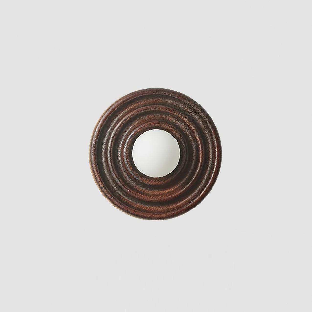 Wall Lamp Ripple with Ash Wood Body and Glass Globe Shade - Letslighting