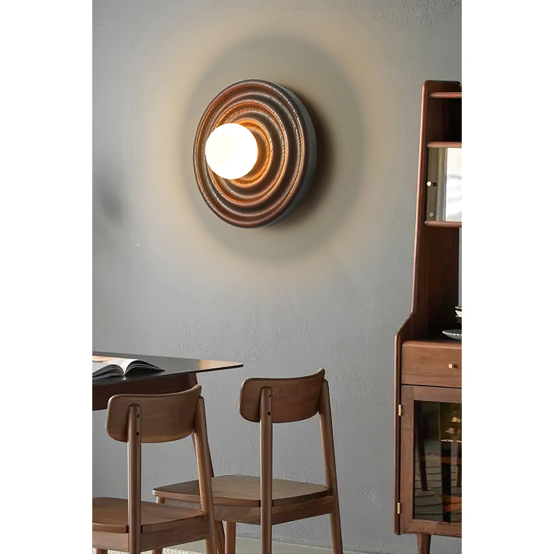 Ultalora Modern Minimalist Wood Glass Wall Lamp - Letslighting