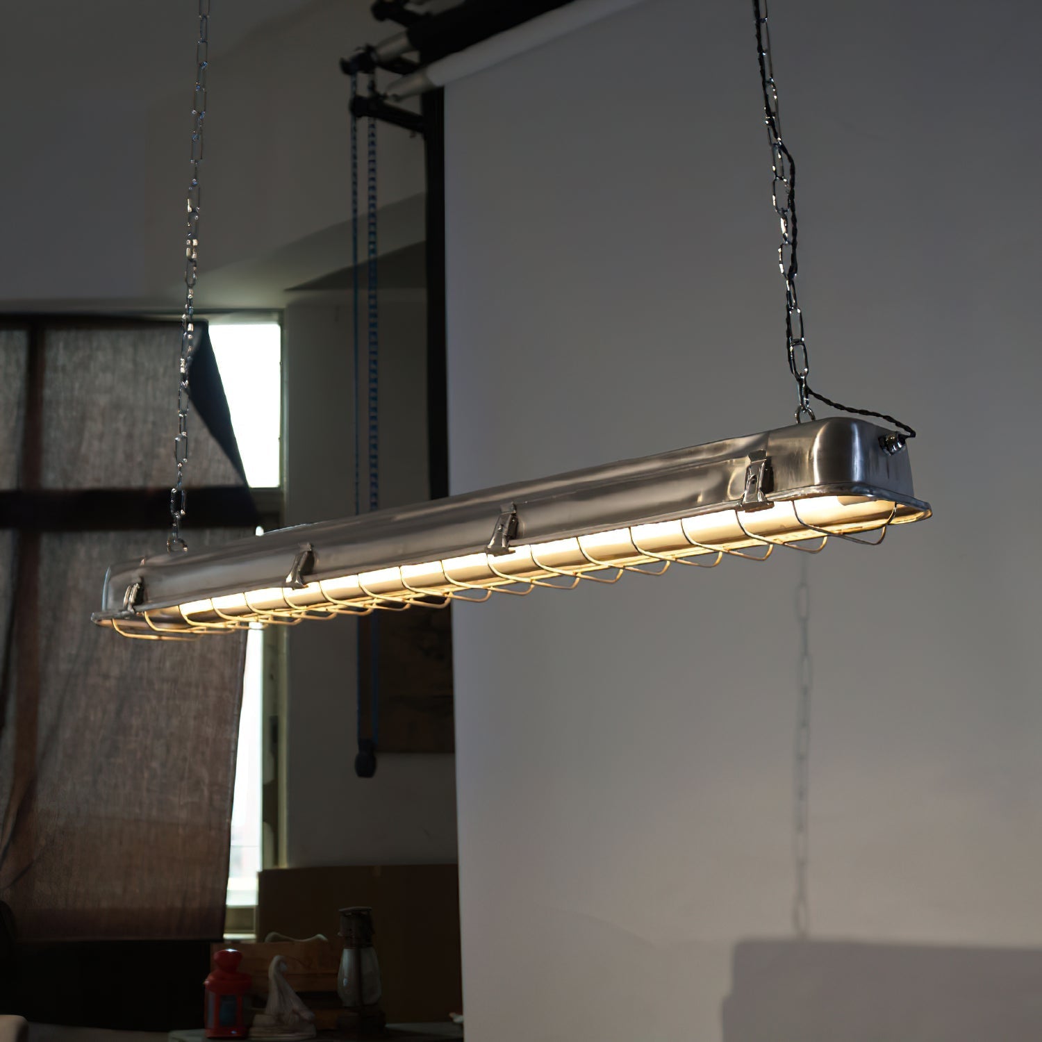 Anorionis Modern Minimalist Cage Glass Pendant Light - Letslighting