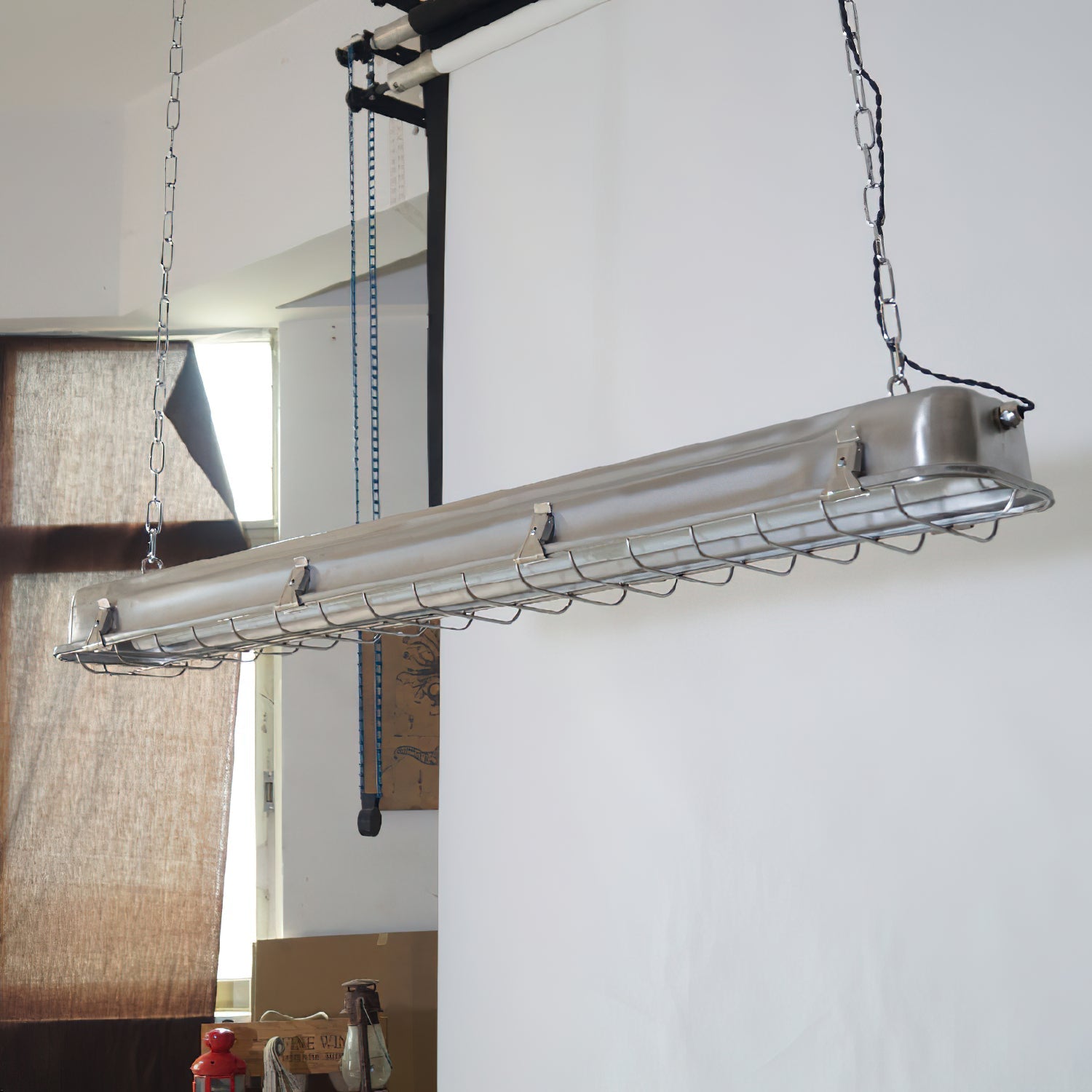 Anorionis Modern Minimalist Cage Glass Pendant Light - Letslighting