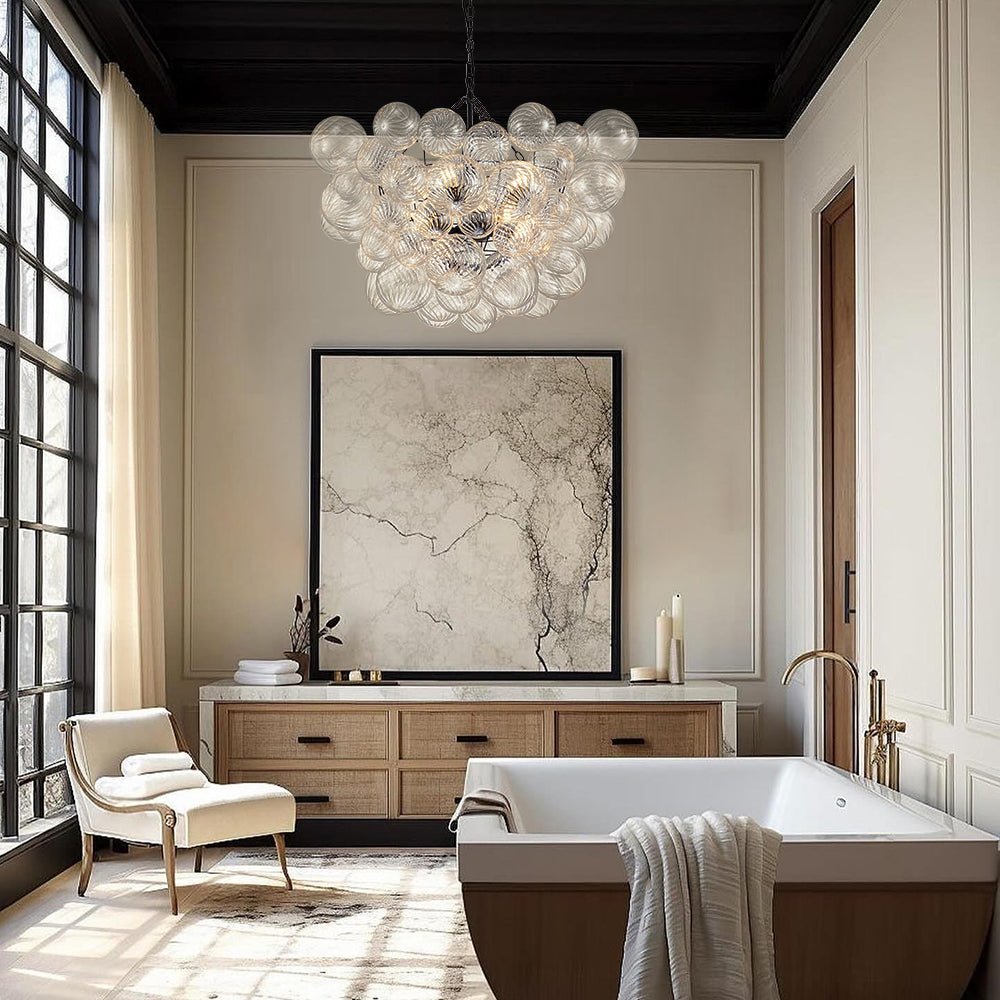 Aurora Chandelier Glass Ball Bubble Modern - Letslighting