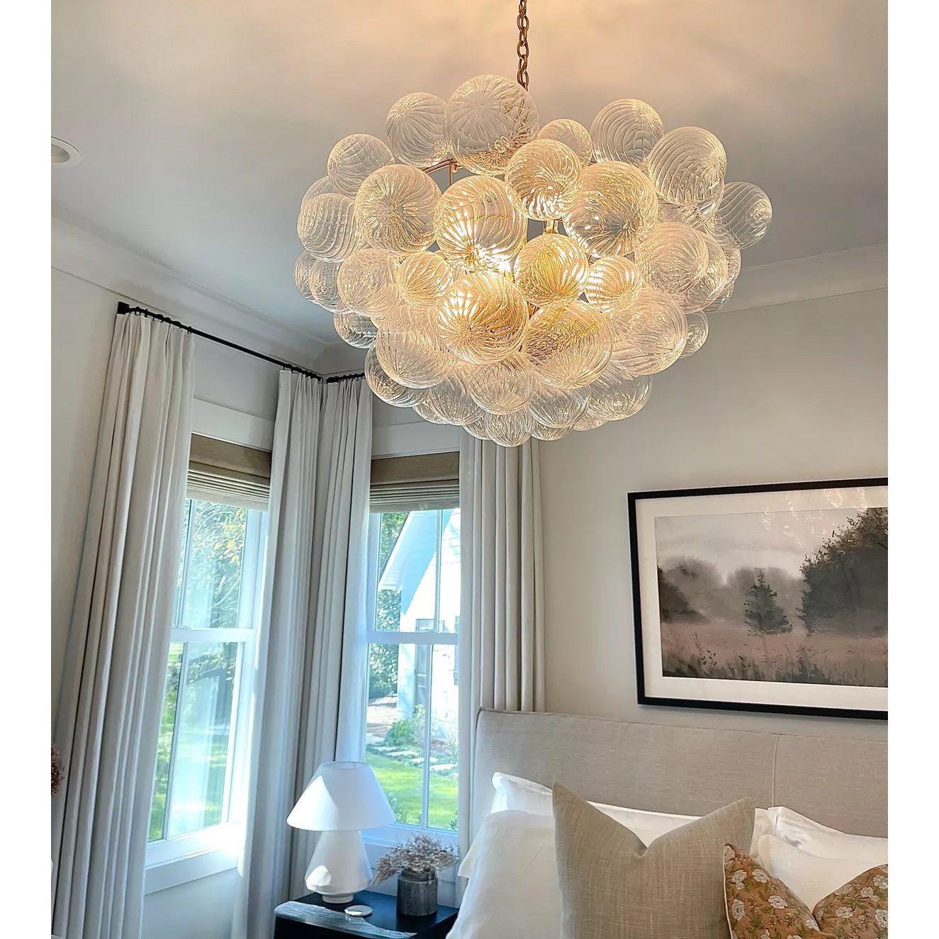 Aurora Chandelier Glass Ball Bubble Modern - Letslighting