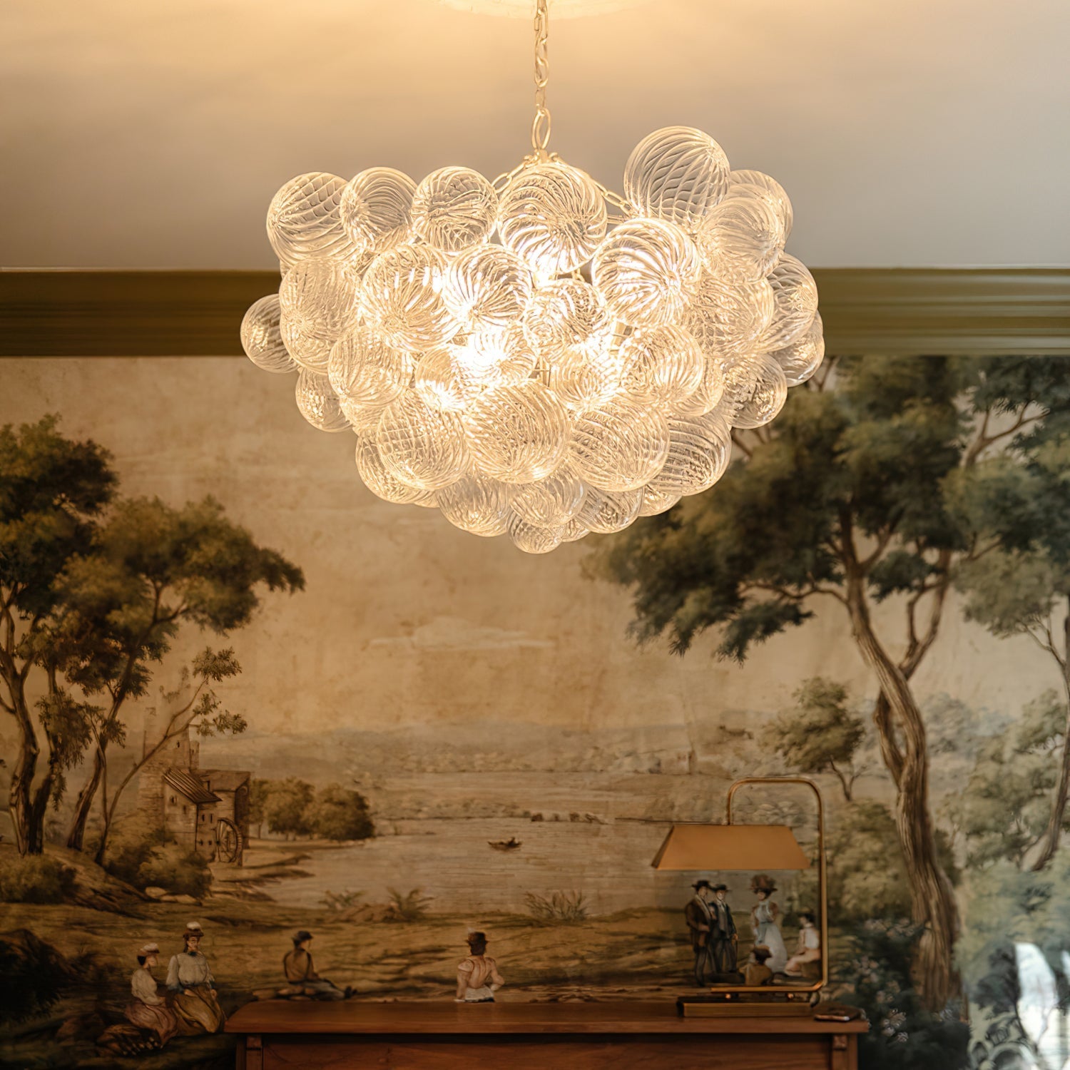 Aurora Chandelier Glass Ball Bubble Modern - Letslighting