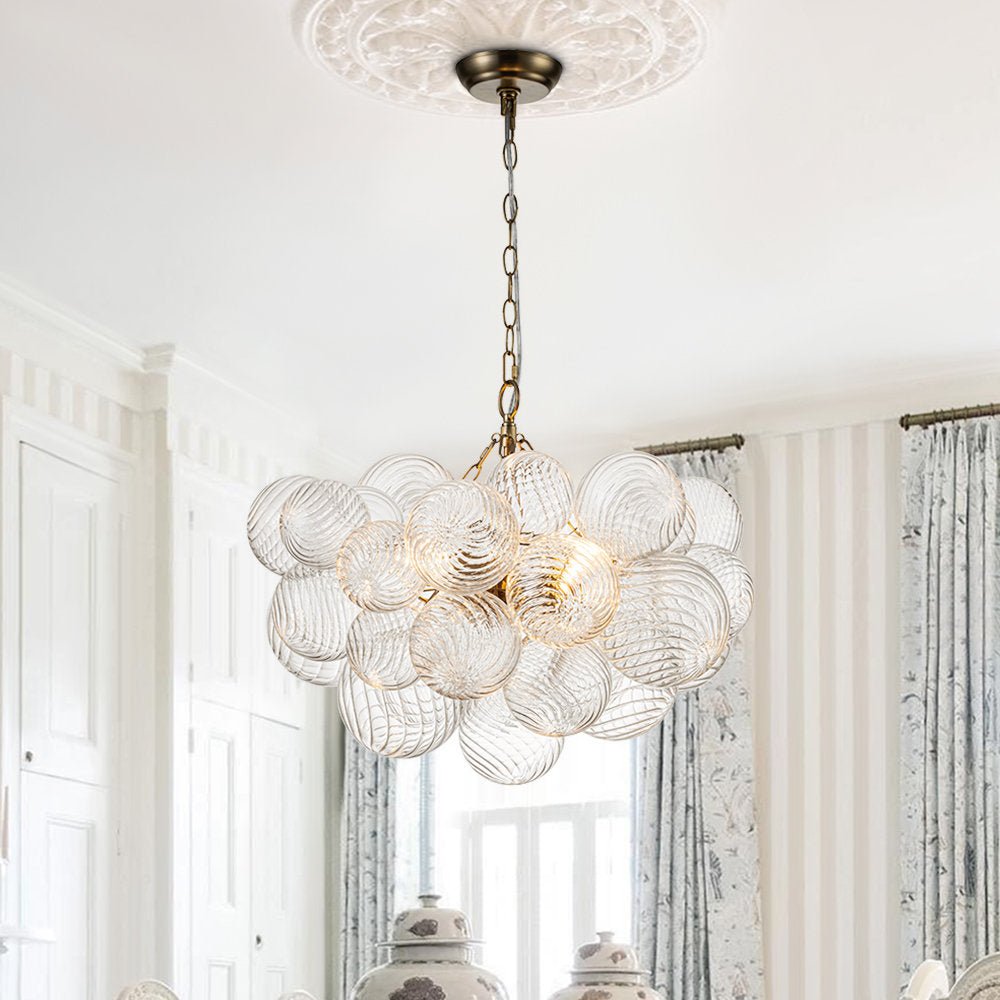 Aurora Chandelier Glass Ball Bubble Modern - Letslighting