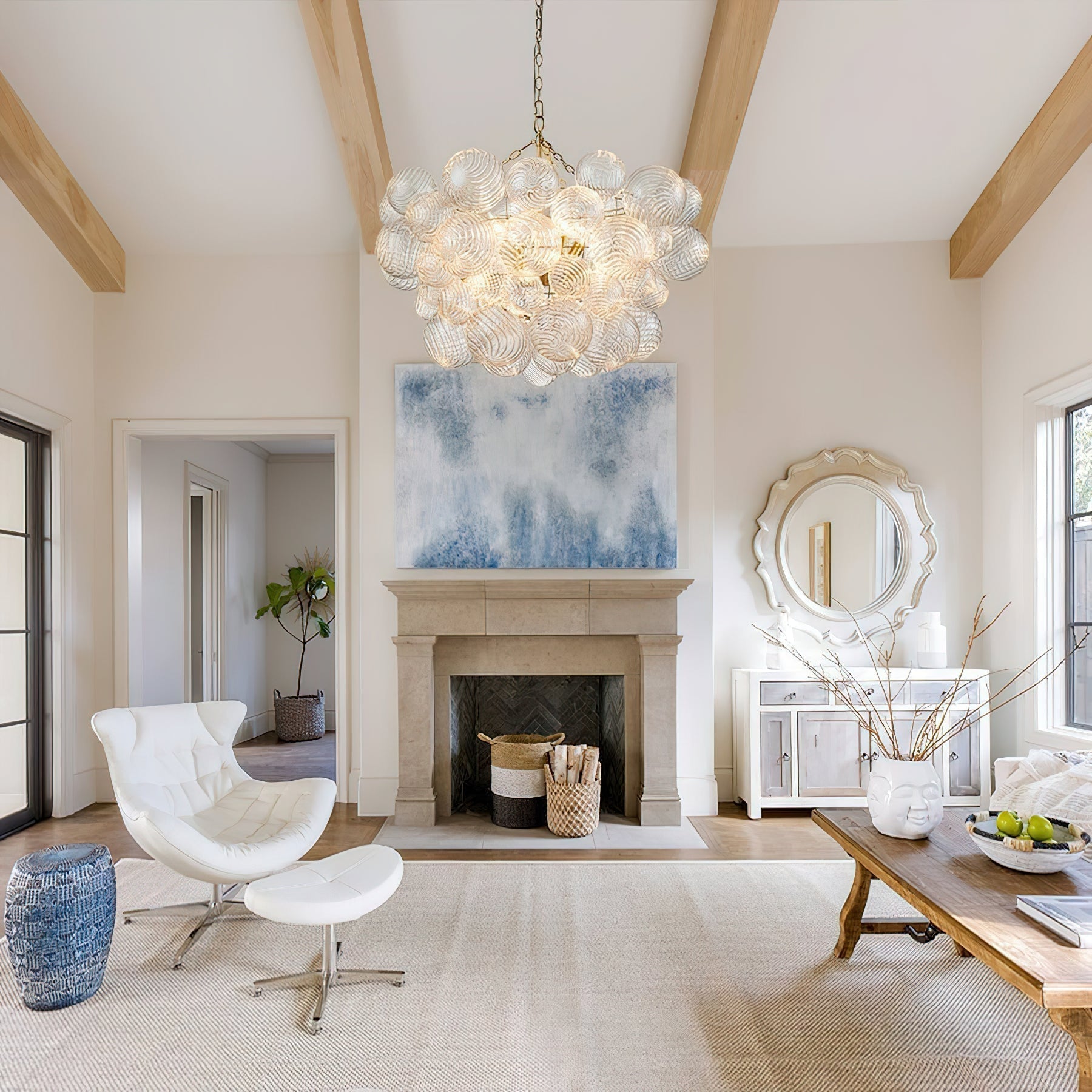 Aurora Chandelier Glass Ball Bubble Modern - Letslighting