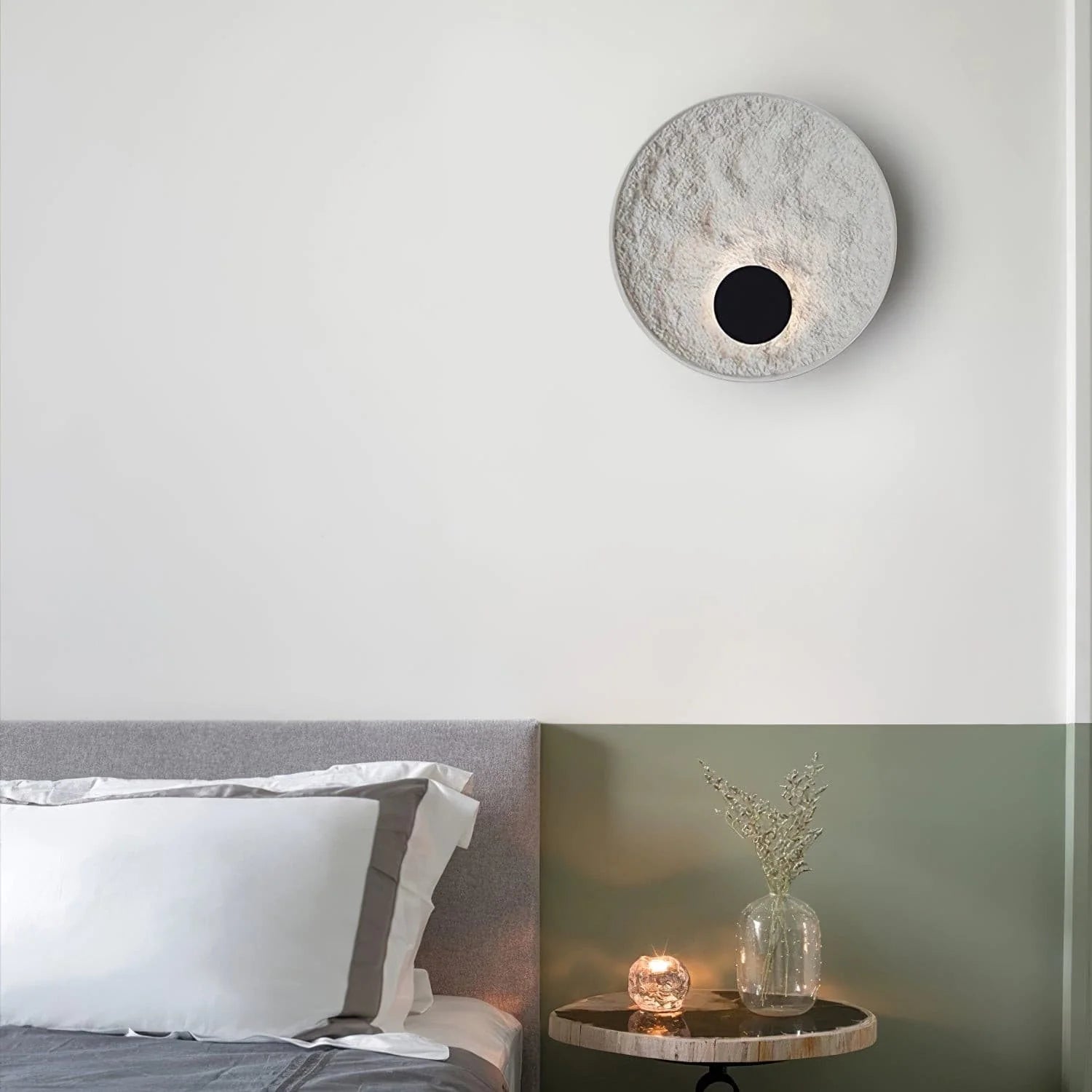 Byers Wall Lamp Round Resin - Letslighting