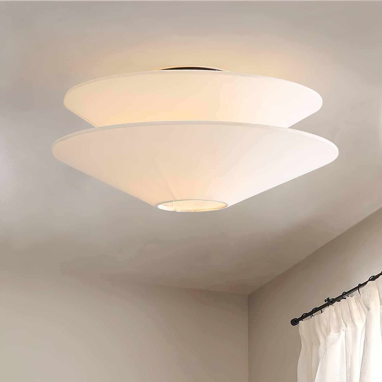 Ritta Double Cone Ceiling Light Fabric