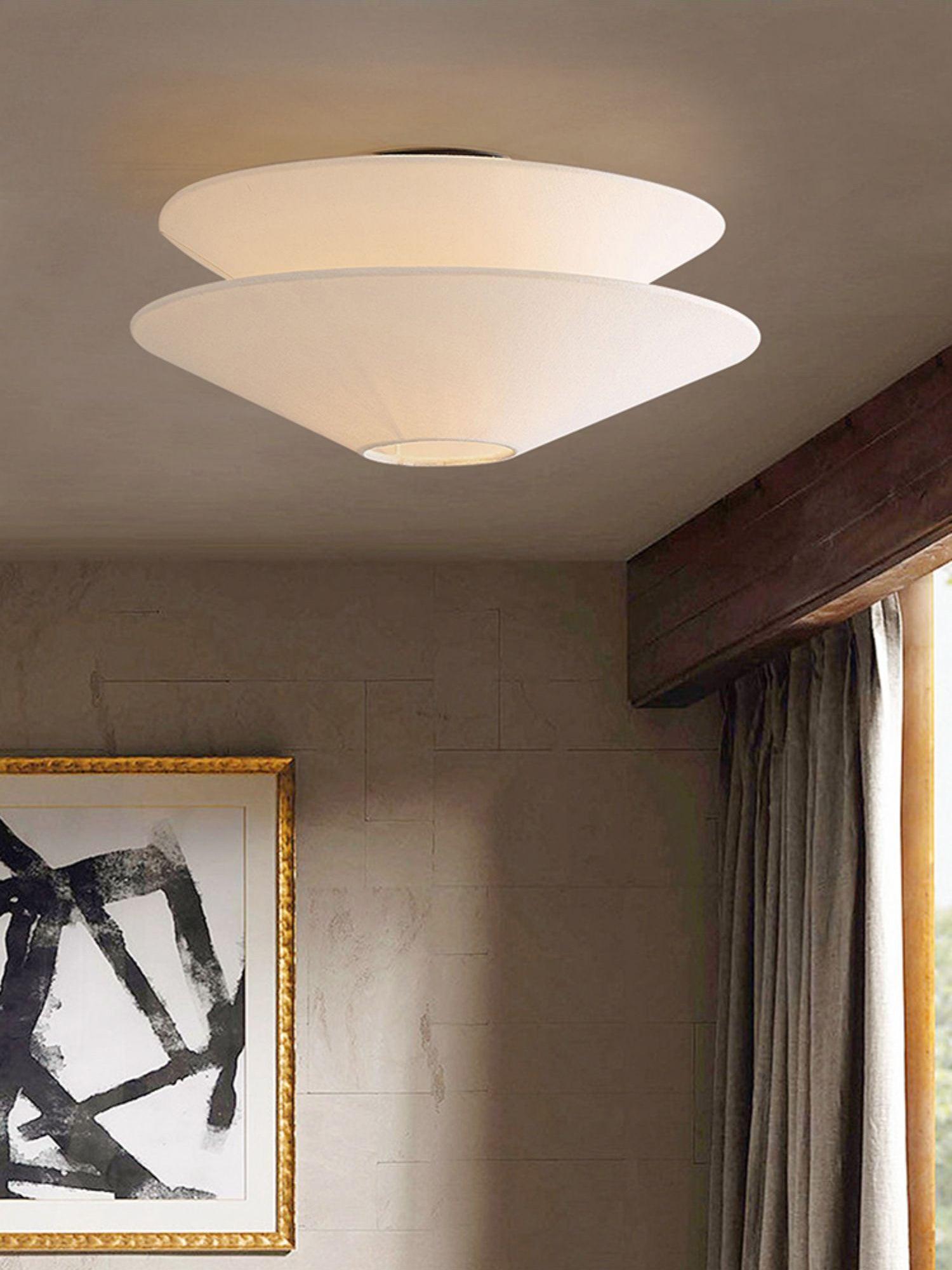 Eon Nordic Art Fabric Flushmount Ceiling Light - Letslighting
