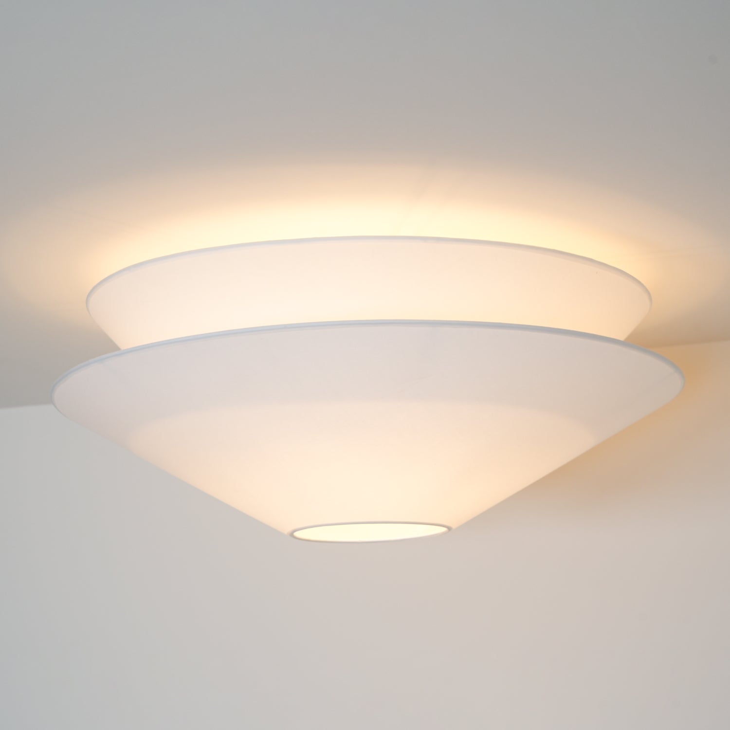 Ritta Double Cone Ceiling Light Fabric - Letslighting