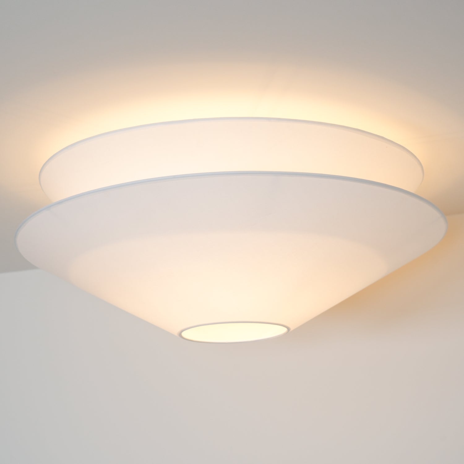 Ritta Double Cone Ceiling Light Fabric - Letslighting