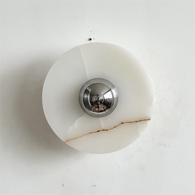 Arsole Modern Minimalist Round Jade Wall Lamp - Letslighting