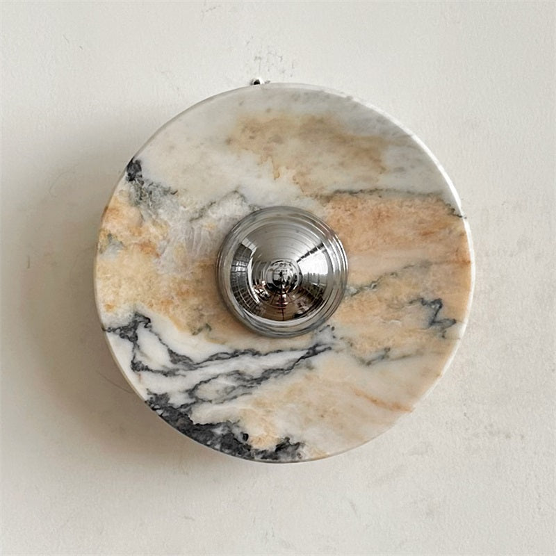 Alter Modern Minimalist Round Marble Sconce Wall Lamp - Letslighting