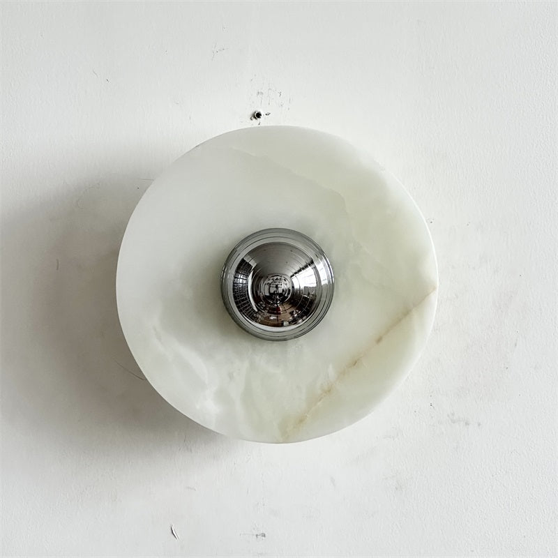 Arsole Modern Minimalist Round Jade Wall Lamp - Letslighting