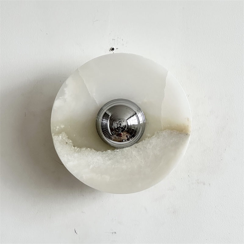 Arsole Modern Minimalist Round Jade Wall Lamp - Letslighting