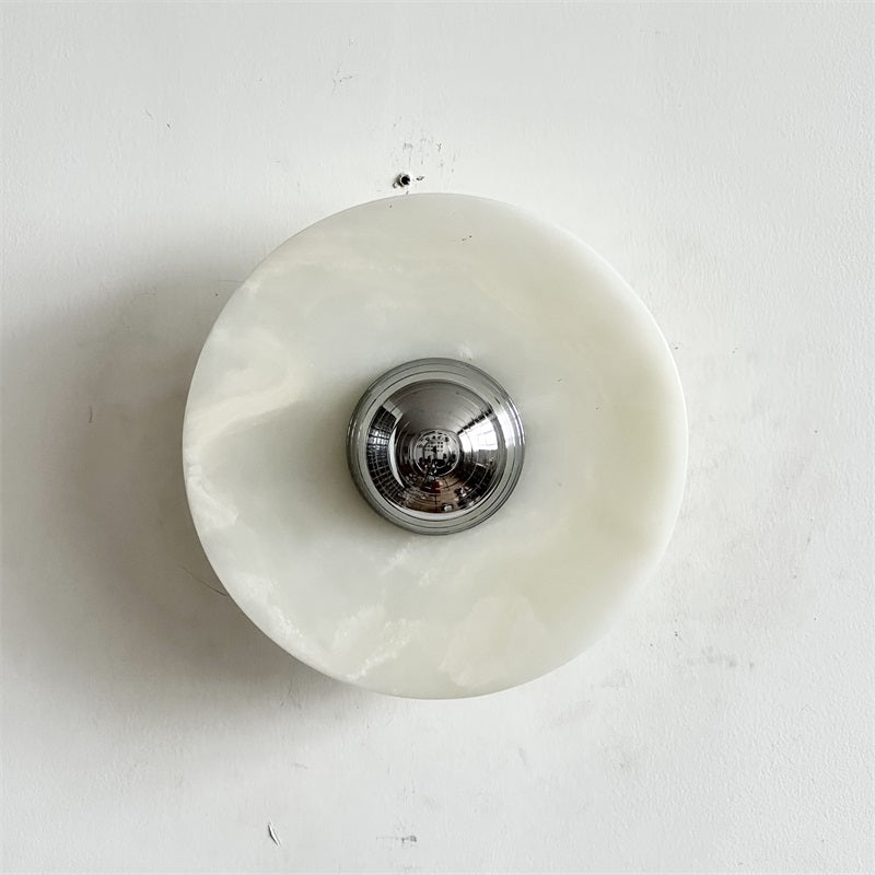 Arsole Modern Minimalist Round Jade Wall Lamp - Letslighting