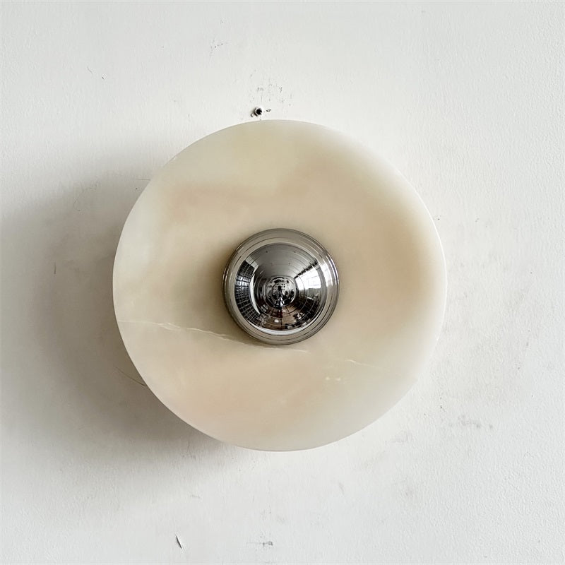 Arsole Modern Minimalist Round Jade Wall Lamp - Letslighting