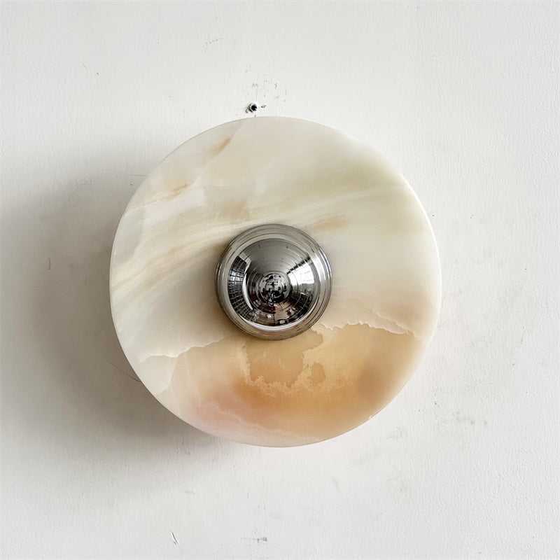 Arsole Modern Minimalist Round Jade Wall Lamp - Letslighting