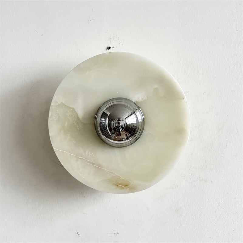 Arsole Modern Minimalist Round Jade Wall Lamp - Letslighting