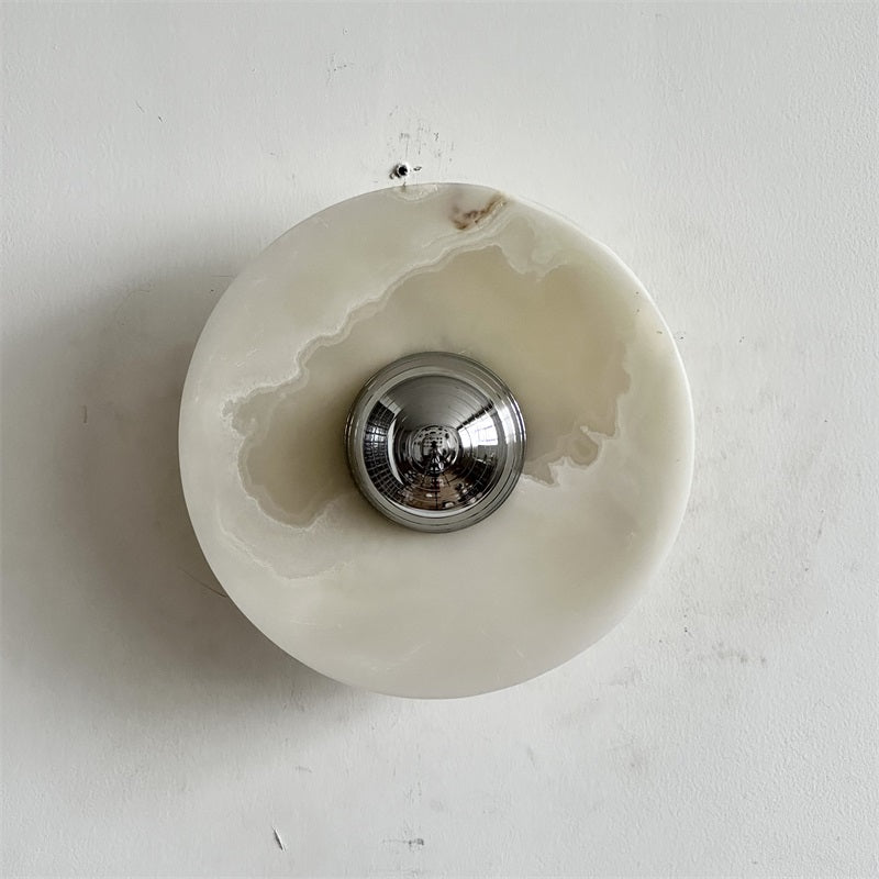 Arsole Modern Minimalist Round Jade Wall Lamp - Letslighting