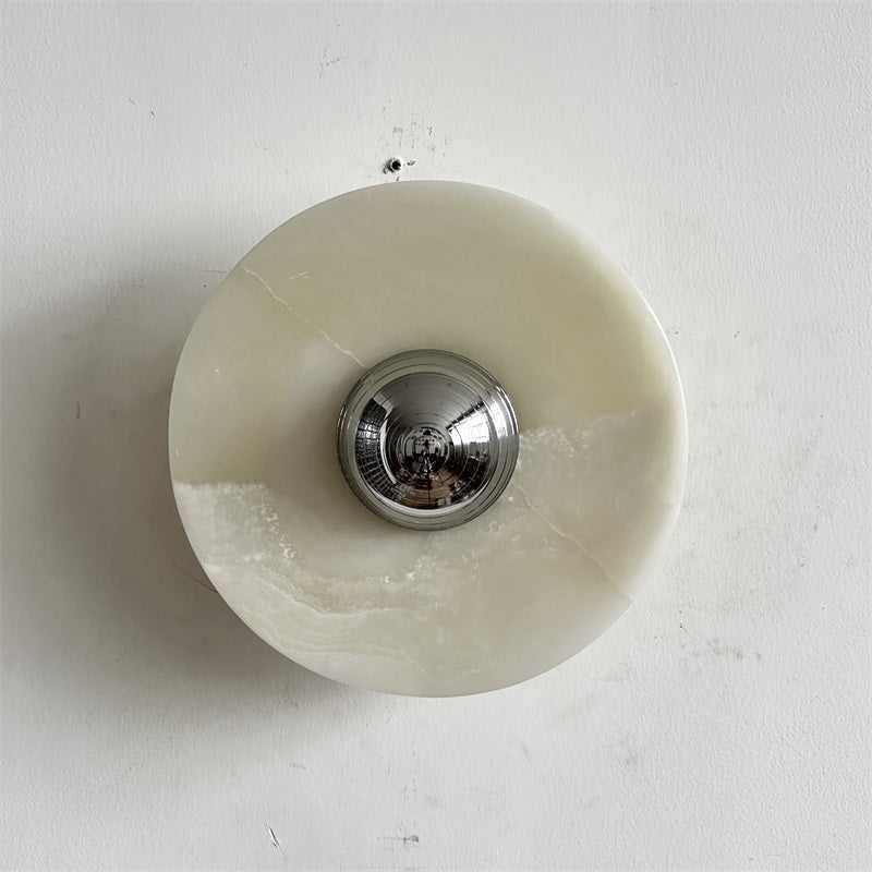 Arsole Modern Minimalist Round Jade Wall Lamp - Letslighting