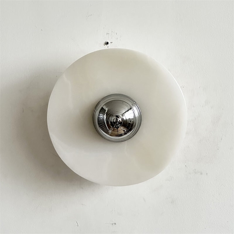 Arsole Modern Minimalist Round Jade Wall Lamp - Letslighting