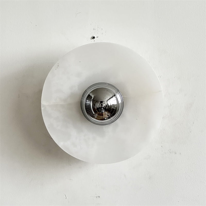 Arsole Modern Minimalist Round Jade Wall Lamp - Letslighting