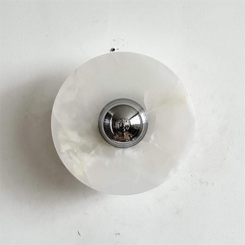 Arsole Modern Minimalist Round Jade Wall Lamp - Letslighting