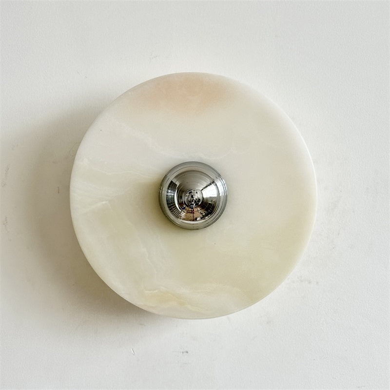 Arsole Modern Minimalist Round Jade Wall Lamp - Letslighting