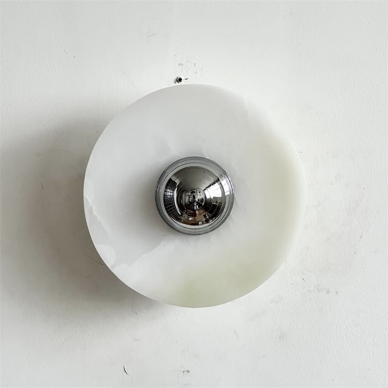Arsole Modern Minimalist Round Jade Wall Lamp - Letslighting