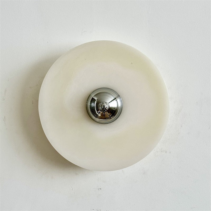 Arsole Modern Minimalist Round Jade Wall Lamp - Letslighting